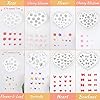 Tanlade 14 Pcs Polymer Clay Molds & Cutters - 6 Sizes Hoop Guides with 30 Pcs Studs Earrings for Jewelry Making #2