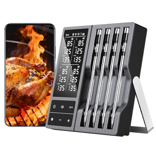 Image of 800FT Wireless Meat Thermometer Digital for Grill Smoker BBQ