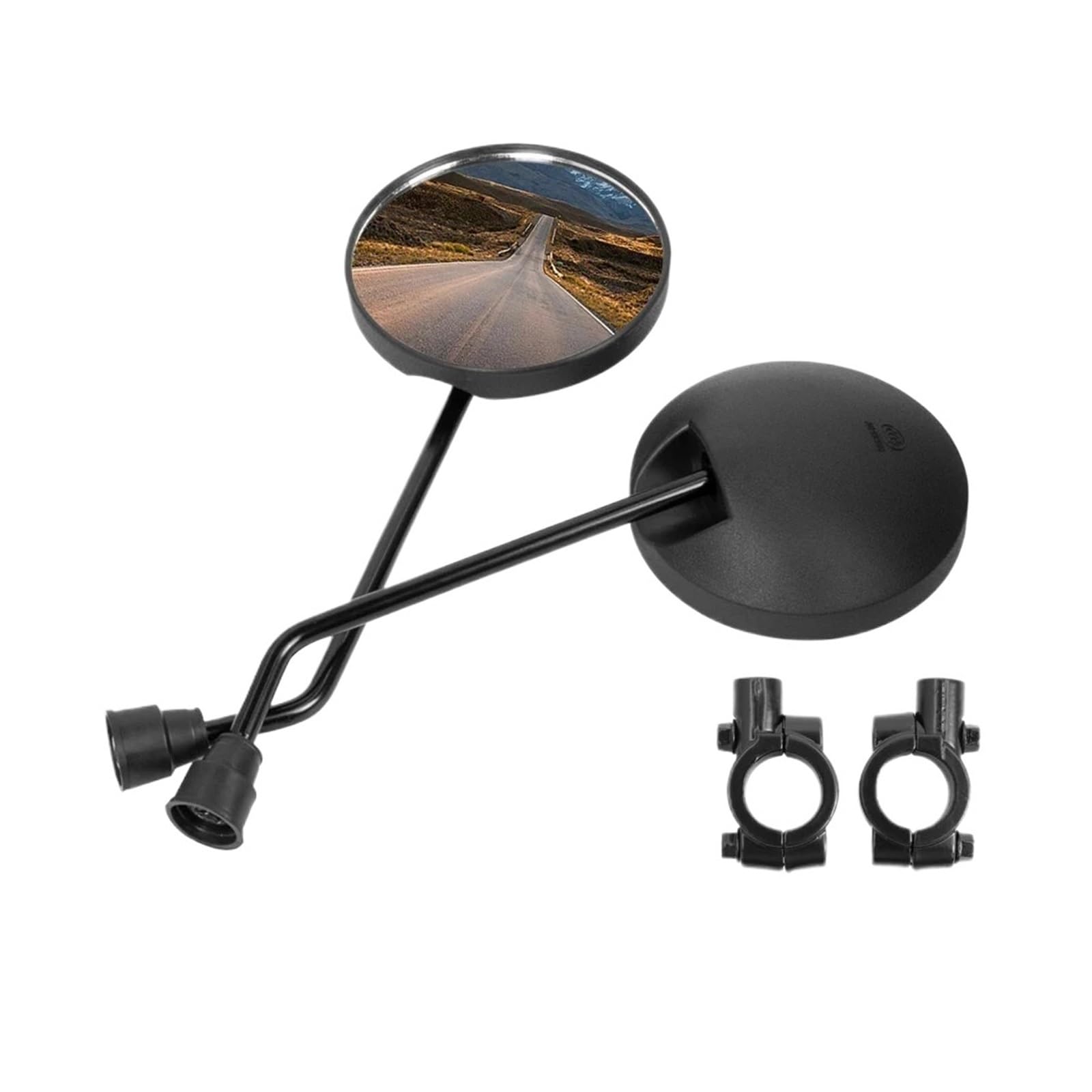 Specchietti retrovisori for Manubrio Rotondi Riflettore for Bicicletta Convesso Regolabile Compatibile con NIU Electric N1/N1S/M1/U1 Sinistra Destra E-Bike Scooter