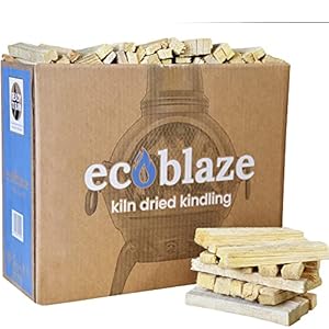EcoBlaze Kindling – Kiln Dried Kindling for Wood Burners, Chimineas, Pizza Ovens & BBQs – Ready to Burn – 120 Stick Mega…