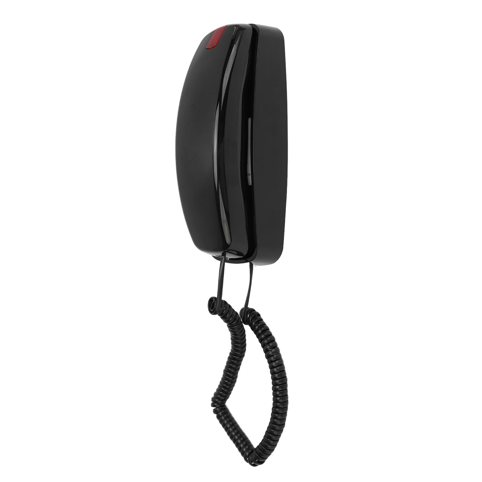 Teléfono con Cable, Trimline con Cable Pequeño Teléfono de de Control Volumen Amigable para Personas Mayores para Hotel (Black)