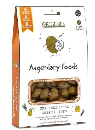 Pack Of 4 Variety Mix Olives In Vacuum With Special Box, 2 Greek Olive Varieties With 4 Flavors, Freshly Sealed Olives With Extra Virgin Oil 4X200G #TOP2