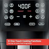 Compact Air Fryer, Small, 4-Quart Capacity, Energy Efficient, Easy to Clean, Great for Small Homes, Black