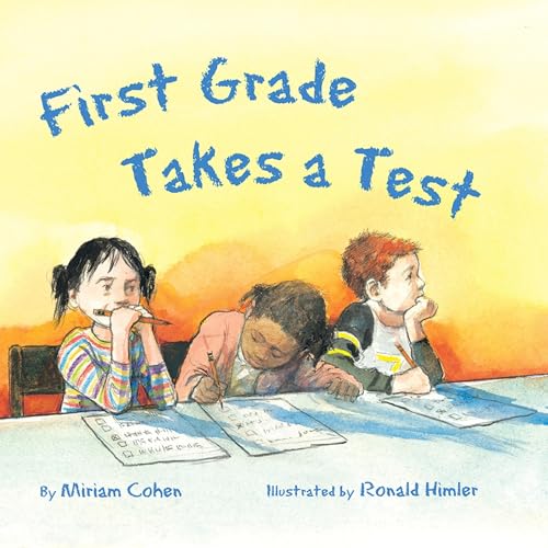 Diseño de la portada del título First Grade Takes a Test