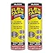 Flex Tape Rubberized Waterproof Tape, 12" x 10', Black (2 Pack)