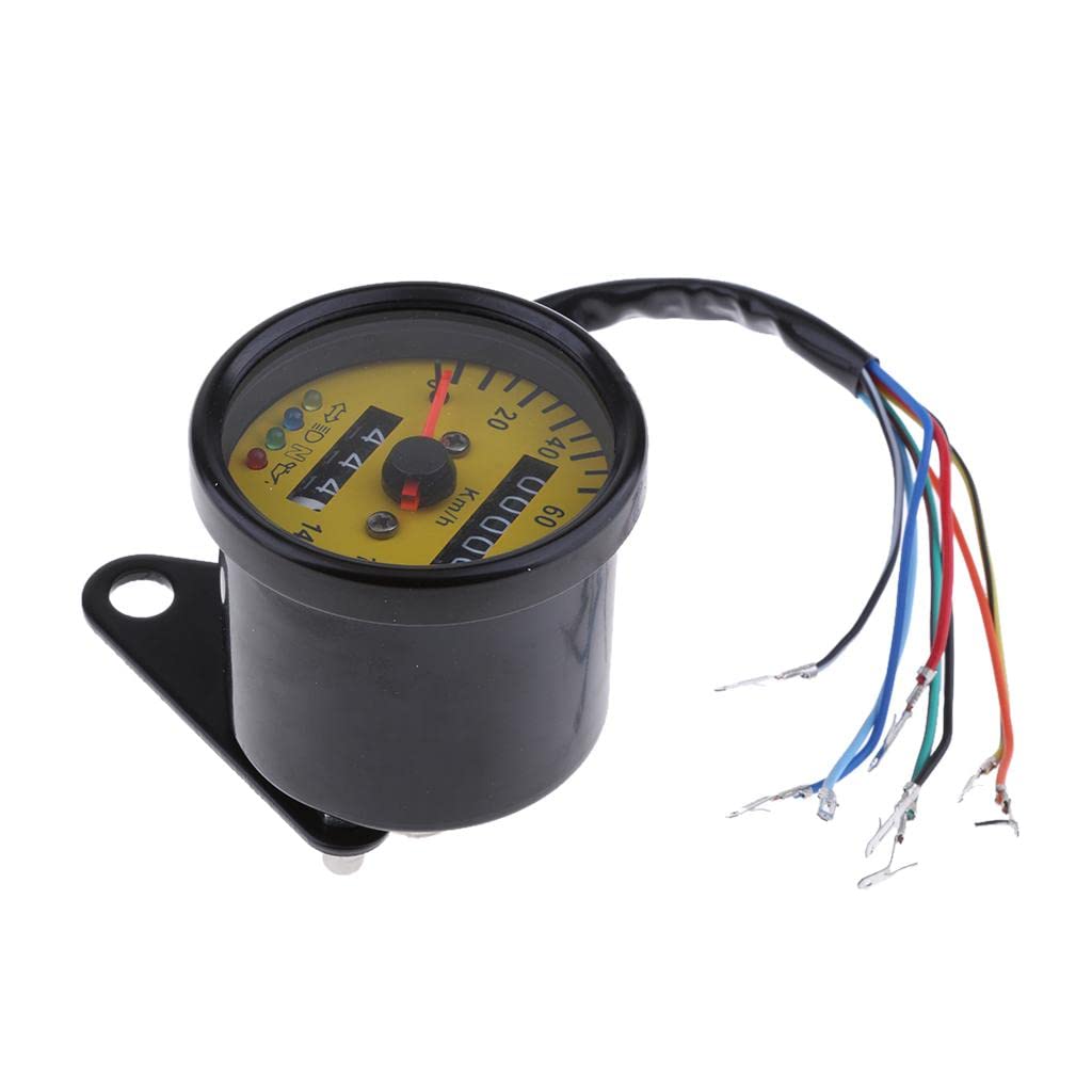 60mm Yellow Face Motorcycle LED Speedometer Odometer Gauge with Indicator | Ebay Motors | Parts & Accessories | Motorcycle Parts | Instruments & Gauges | Speedometers-image-29