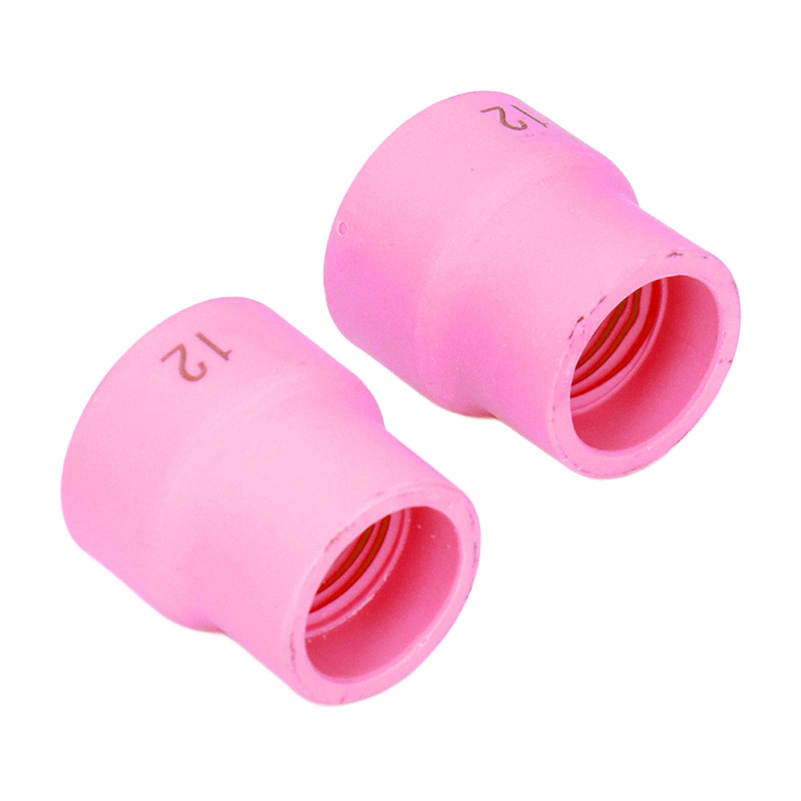 2Pcs 12# 14# Welding Cup Ceramic Nozzle Accessory Set Kit Parts for Welding Porcelain, Welding Equipment ()