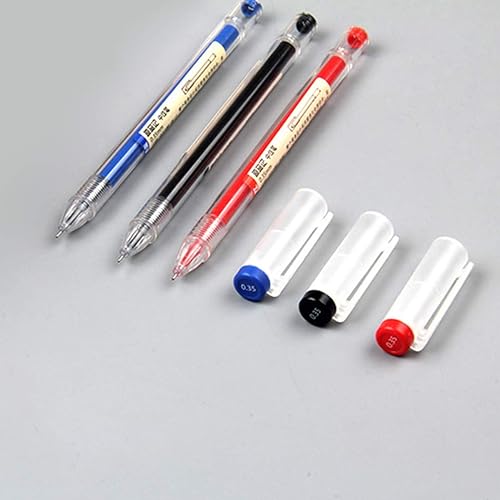 Miniatura 4 de 12 bolígrafos de tinta de gel roja de 0.014 in, bolígrafo extrafino, para suministros de papelería de oficina, escuela (rojo)