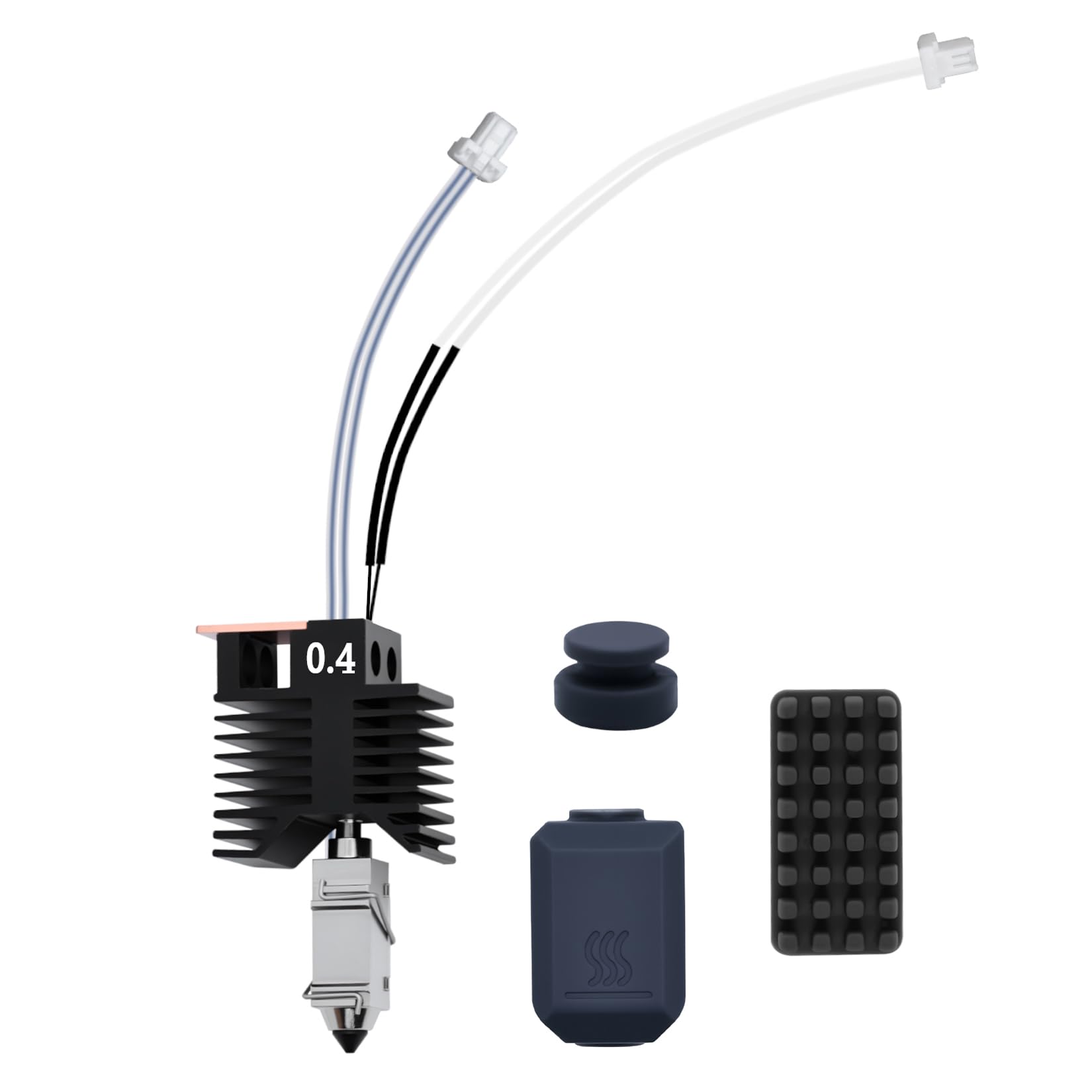 Hot End for Snapmaker U1, 0.4mm Hardened Steel Nozzle Hotend Assembly with Ceramic Heater High-Temp Thermistor Nozzle Wiper Brush & Anti-Leak Pad U1 Hotend Replacement Kit-picture-34