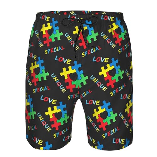 AMRANDOM Men's Casual Elastic Waist Drawstring Lightweight Workout Lounge Beach Shorts4