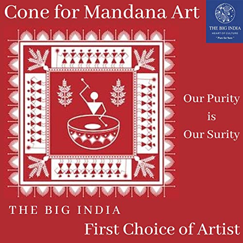 Image of Ceramic Cones & Mirror for Arts & Crafts, Lippan Art, Mandana Art, Texture, Pottery, Liner, DIY Decorative Purposes Kit for Artist, Hobbyists, Boys, Girls Above 5 Year+ (4 Cone & 7 Mirror)