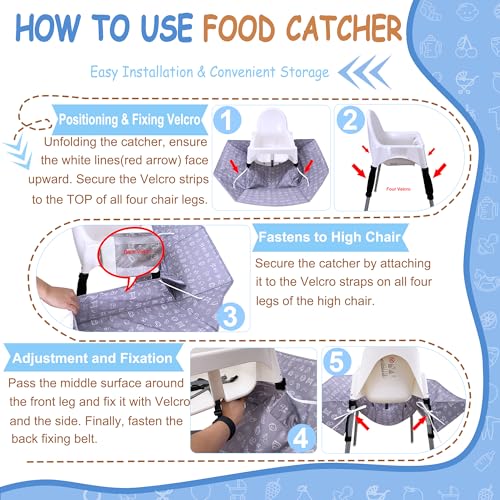 Image of Food Catcher Compatible with IKEA Antilop High Chair, Baby & Toddler Feeding Essentials, Under High Chair Accessory, Highchair Not Included