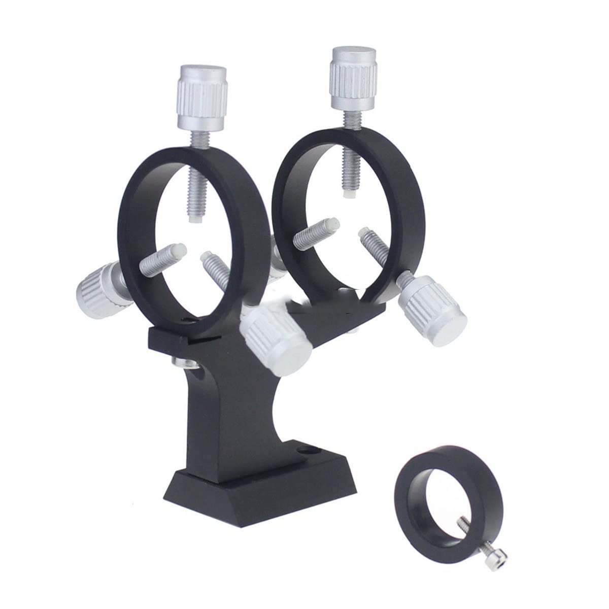 Accesorios para telescopios astronómicos Soporte de Puntero Ajustable Puntero Doble Anillo en un buscador Genial for telescopio