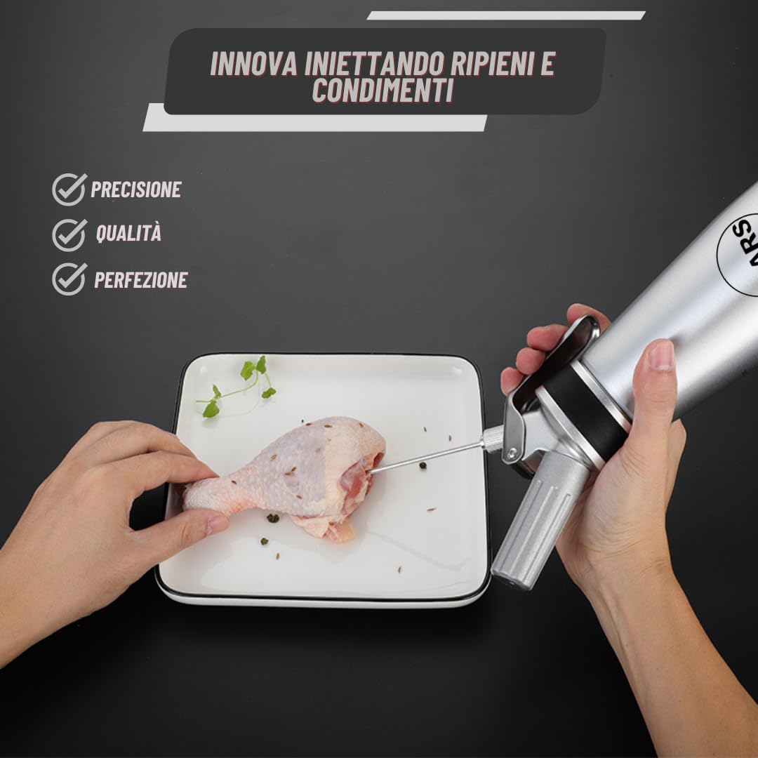 Set 3 Ugelli Per Torta In Acciaio Inox: Bocchette Universali Per Dispenser Panna Montata - Decorazione Dolci Facile E Riutilizzabile