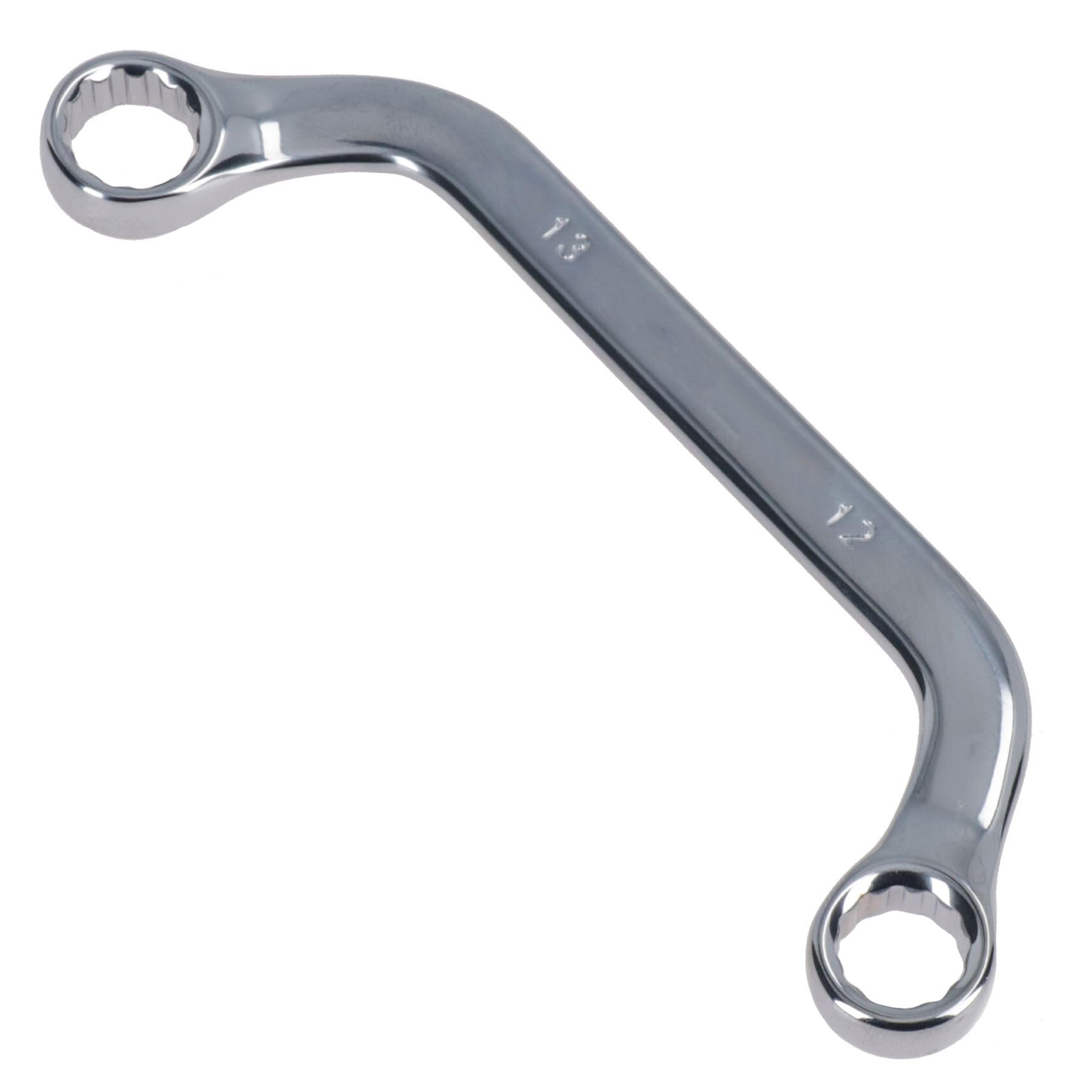 AB Tools 12mm + 13mm Half Moon Ring C Obstruction Spanner Wrench 12 Sided Bi-hex
