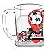 Boccale birra in Vetro A.C. Milan calcio Bicchiere *02796
