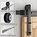 SMARTSTANDARD 5ft Barn Door Hardware kit, Barn Door Track, Sliding Door Hardware kit, Smoothly and Quietly -Heavy Duty Sturdy -Easy to Install, Fit 30