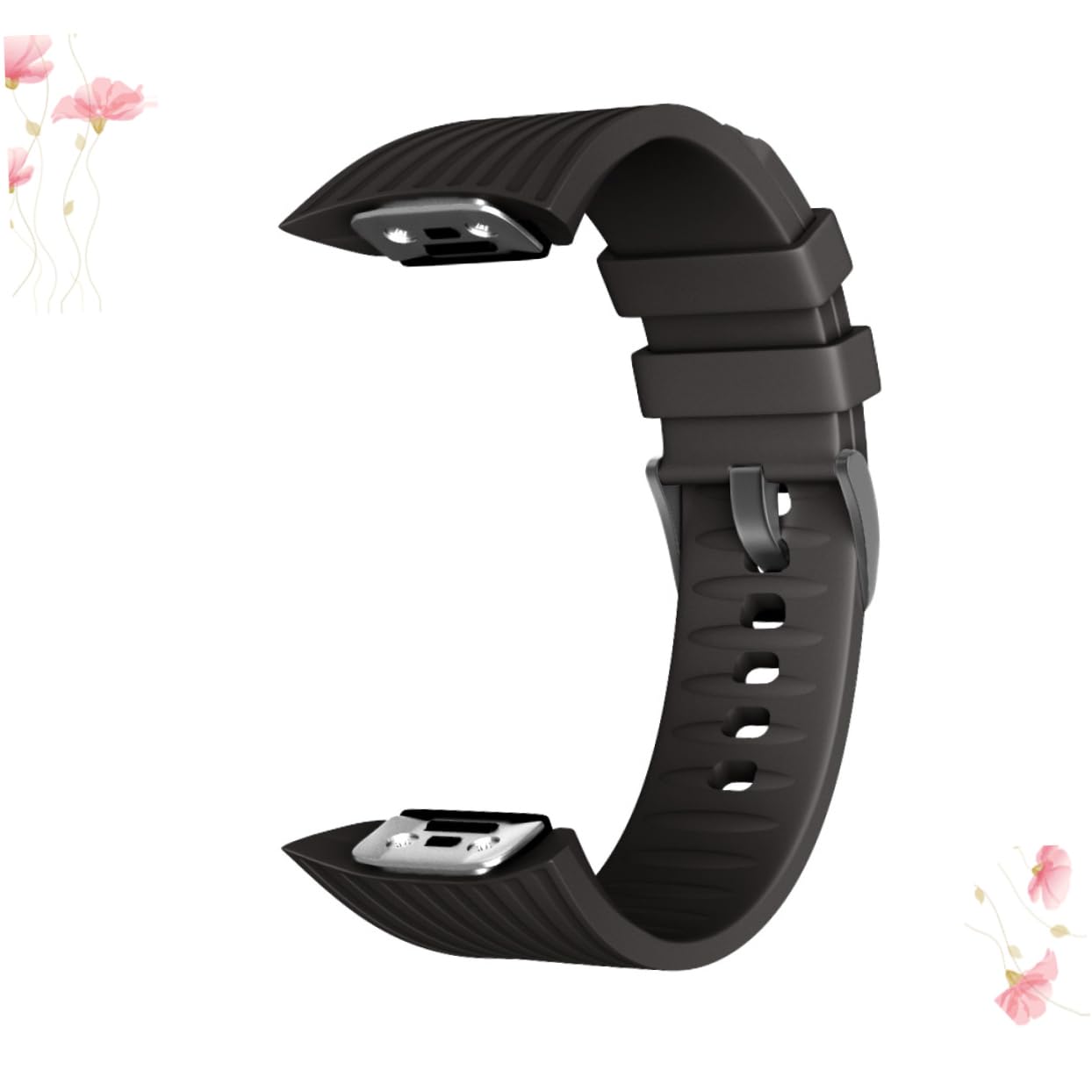 Housoutil Lot De 3 Bracelets De Montre Connectée En Silicone Taille L Noir Souple Et Confortable Pour Hommes Et Femmes