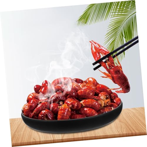 Plato para servir sushi estilo japonés melamina negra miniatura 5