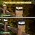 Solar Lights For Fence Post Cap Outdoor Deck Lights Solar Powered Waterproof 8 LEDs for 4x4/6x6 Wooden/Vinyl Posts Two Light Modes Warm/Cool White Decor for Garden Deck Patio. (Black, set of 2)