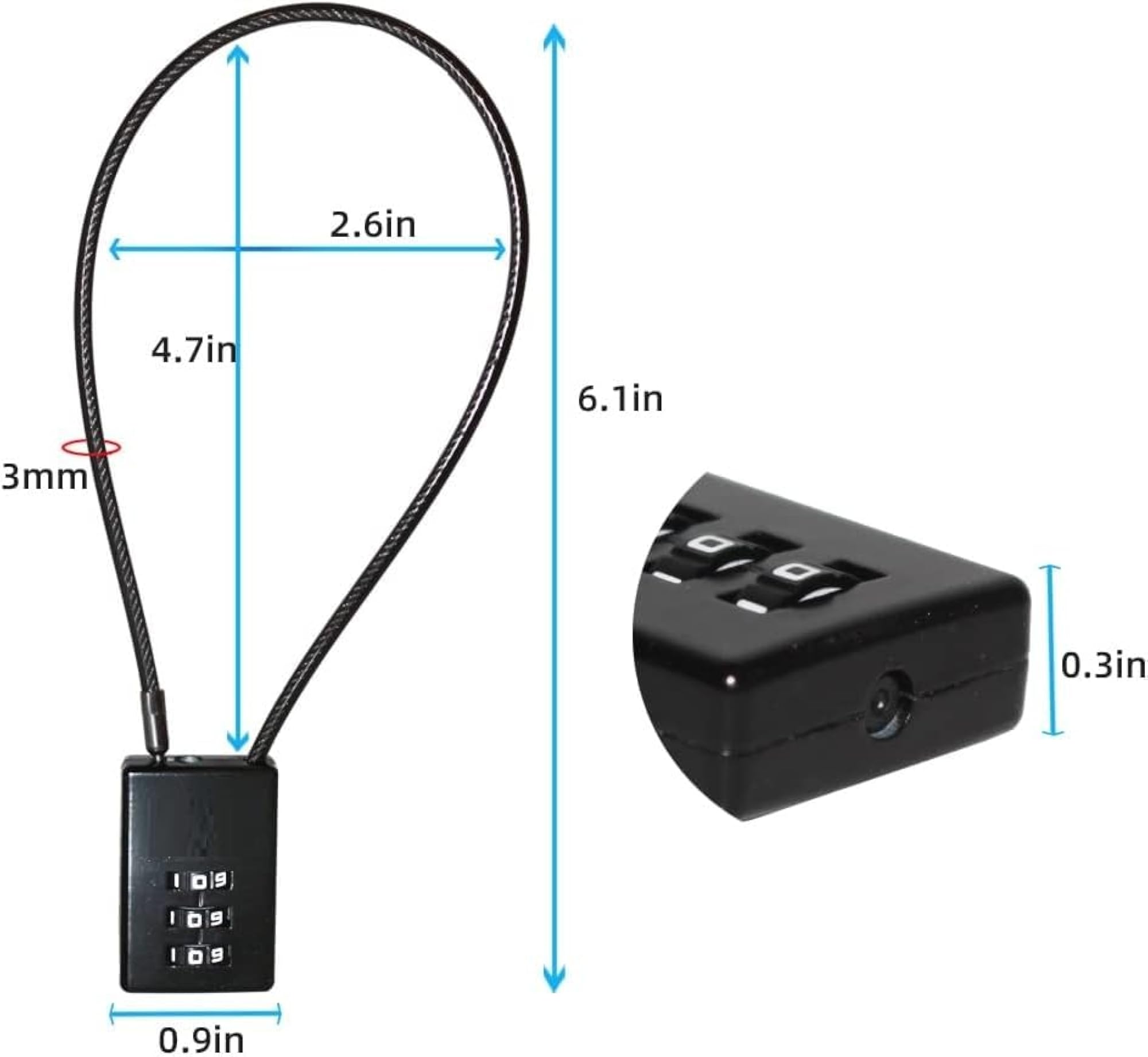 Anti-Theft Travel Luggage Bag Lock