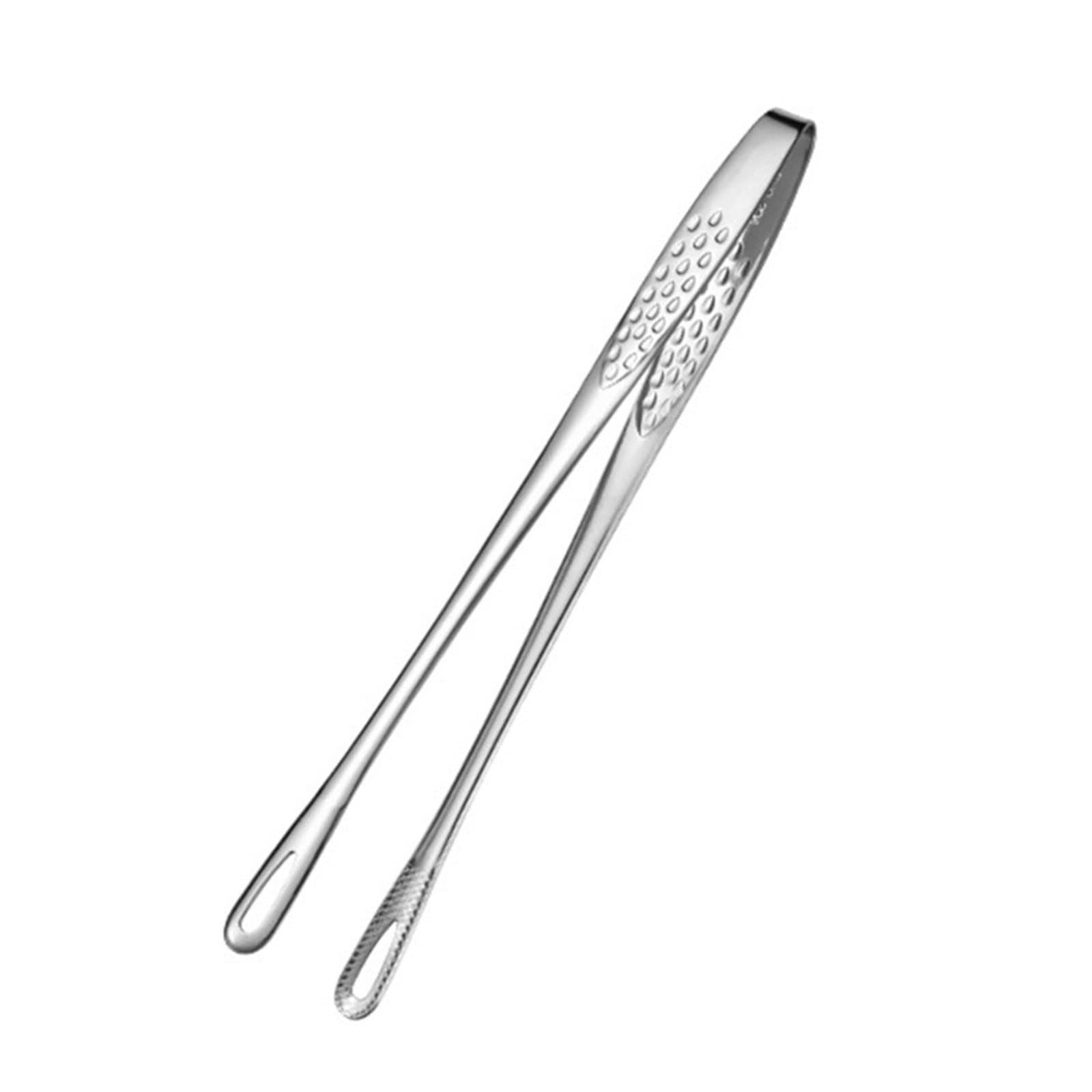 Pinzas de Cocina, Pinzas de Acero Inoxidable para Barbacoa, Pinzas extralargas, Pinzas para Alimentos, Pinza para Servir Pan, Pinza para repostería (pequeña)