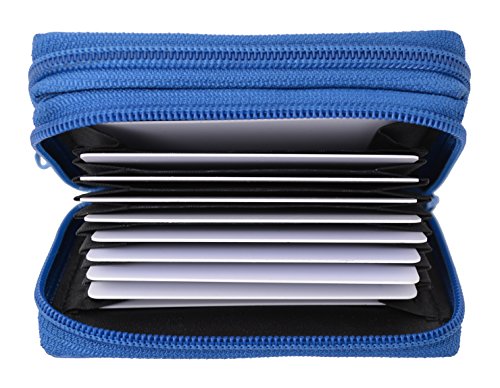 Marshal Rfid Blocking Leather Wallet For Women,Excellent Women's Genuine Leather Credit Card Holder (Blue) #TOP6