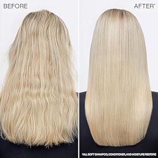 Redken All Soft Shampoo and Conditioner Set, For Dry/Brittle Hair, Moisturizes & Provides Intense Softness and Shine, With Argan Oil