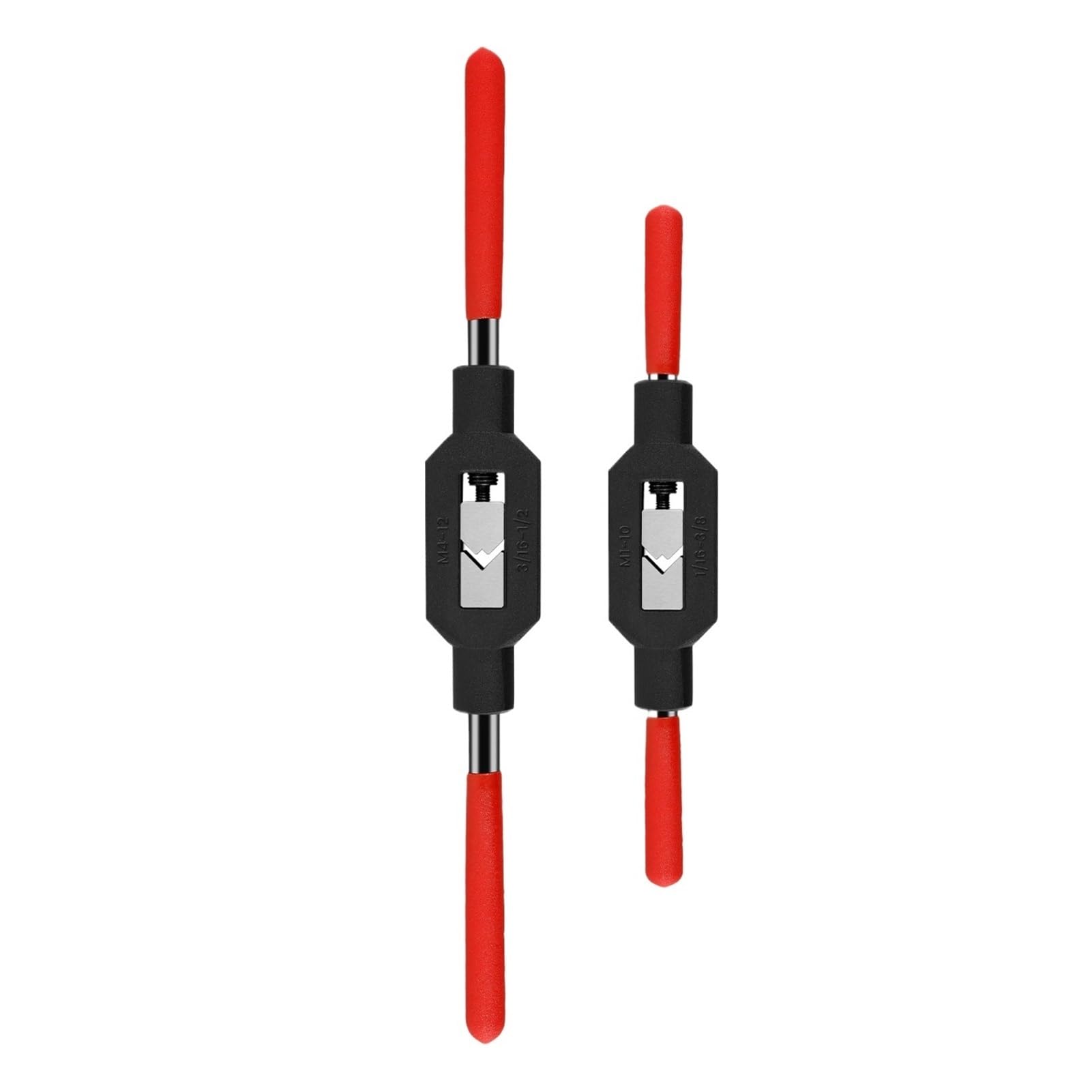 TAZYYZUU Adjustable Tap Wrench Handle 2Pcs for M1-M8 M9-M27 Metric Taps High Carbon Steel Threading Tool(M4 M20)