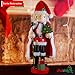 Ornativity Christmas Santa Claus Nutcracker - Holiday Wooden Xmas Nutcracker Santa Figure Home Decoration 13.5