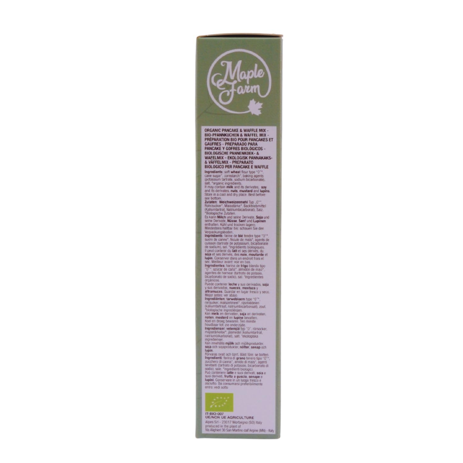 MapleFarm Preparado ORGÁNICO para pancakes y gofres 250g