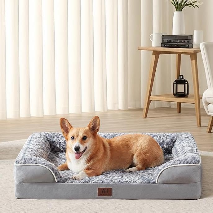 WESTERN HOME Medium Size Dog Bed - Orthopedic, Washable, Waterpro...