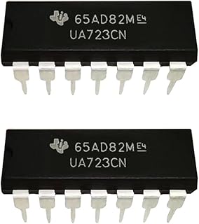 FAYLEZ 2PCS UA723CN UA723 Adjustable Voltage Regulator IC 2-37V DIP-14 IC