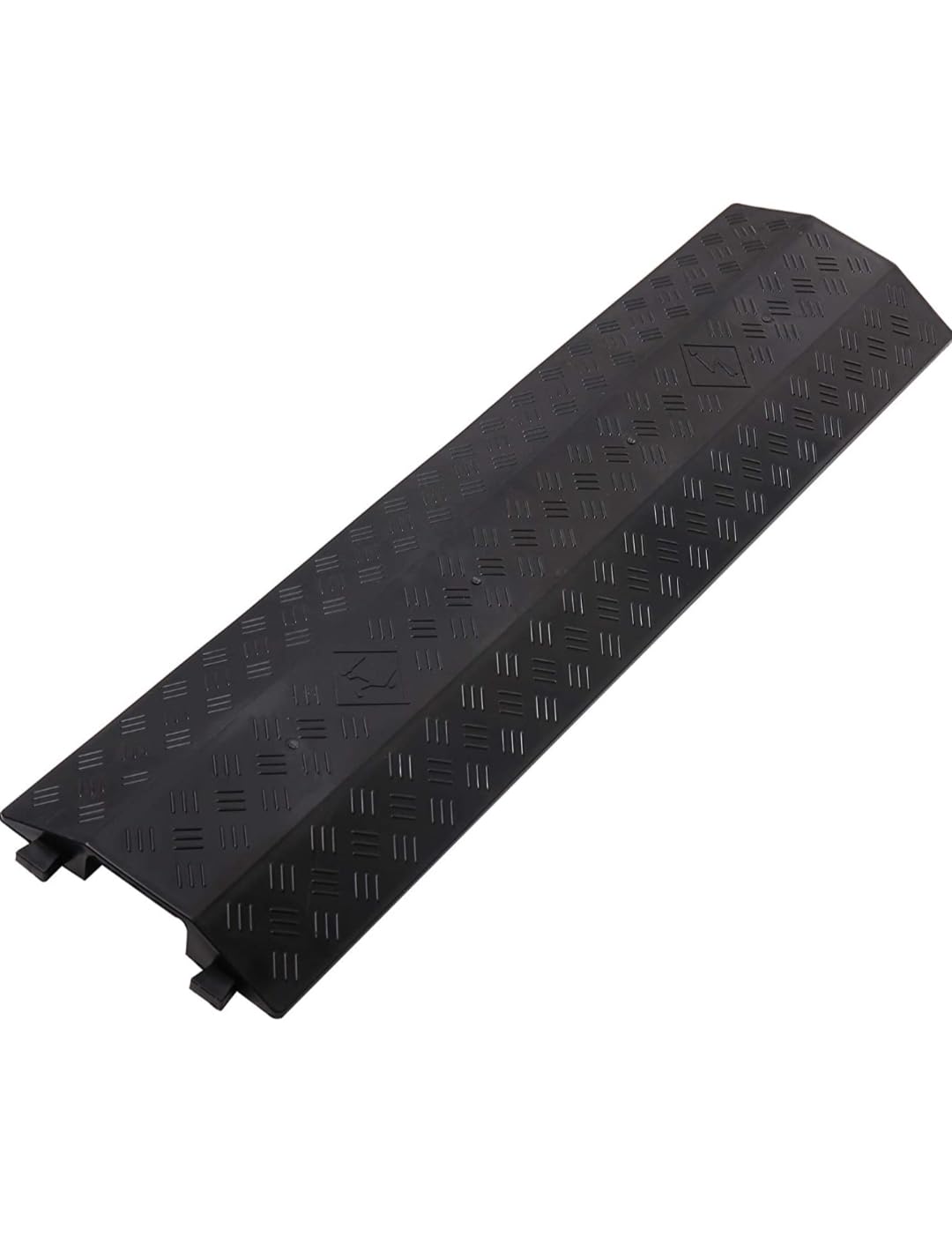 ABS INDUSTRY Heavy Duty Rubber Cable Protector Bump/Hump Speed Breaker Heavy Duty Hose Cable Track Protector Protective Cover Wires Concealer Floor Cord Cover Cord Protector Black (Big-image-28