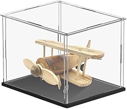 Transparent Acrylic Display Case 20 x 15 x 20 cm, Small Acrylic Showcase, Display Case for Toys, Boxes for Collections, Display Cabinet for Living Room, Bedroom, Office