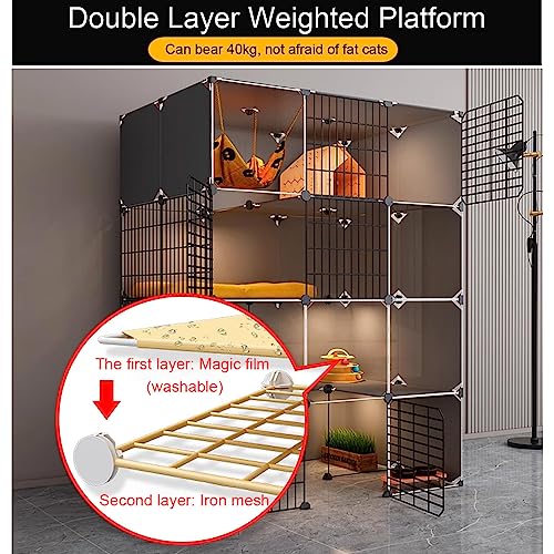 Cage pour chat grande taille transparente pour éviter les griffures - 4