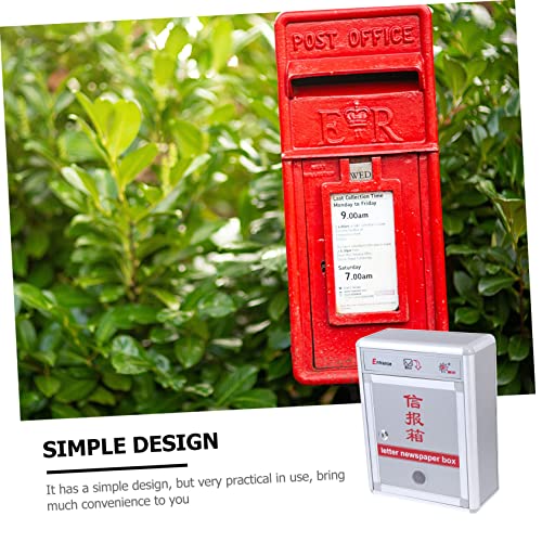Nuobesty Mailbox 1Pc Box Insertion Practical Secured Case Mail Delivery Commercial Wall- Metal Mounted Convenient Letter Collection Outdoor Newspaper Multifunctional Locking Office Drop For Mail Box #TOP1