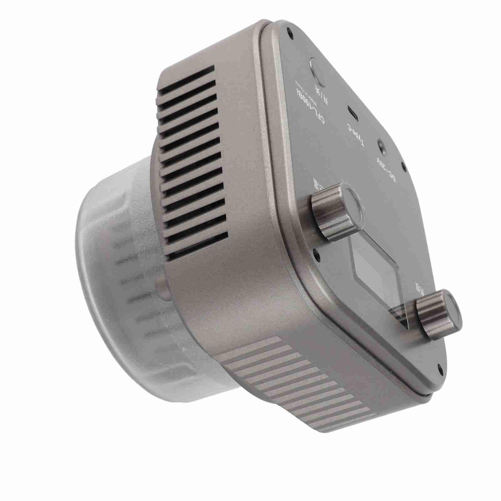 Luce video LED da 100 W CoB Mount 3000 6500K High CRI97 Luce fotografica portatile con ventola di raffreddamento per intervista Vlog Studio Streaming