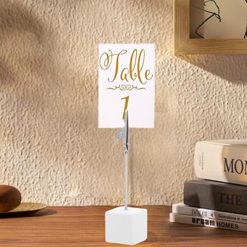 10 Stück Fotohalter mit Klammern,Tischkartenhalter Clips,Kartenhalter Tisch,Foto Halter mit Klammer,Kartenständer,Postkartenhalter Holz Fotoständer Clip für Hausdekoration,Party,Büro,Hochzeits