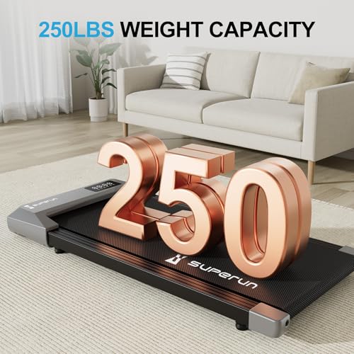 image for SupeRun Walking Pad, Under Desk Treadmill, 3 in 1 Portable Treadmill w