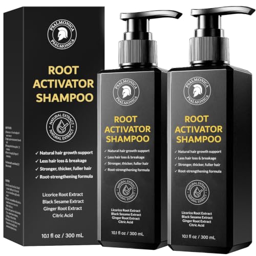 Image of Psalmonica Root Activator Shampoo for Men - Hair Growth Shampoo for Hair Loss and Thinning Hair - Hair Loss RegrowthTreatments for Women Men (10.1 Fl Oz (Pack of 2))