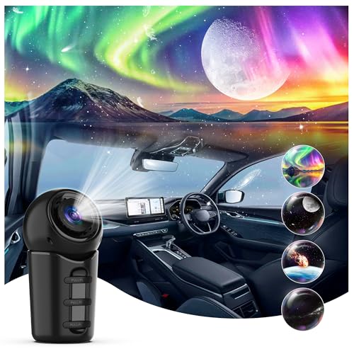 FlyLily Star Projector for Car – 4-in-1 Galaxy Lights