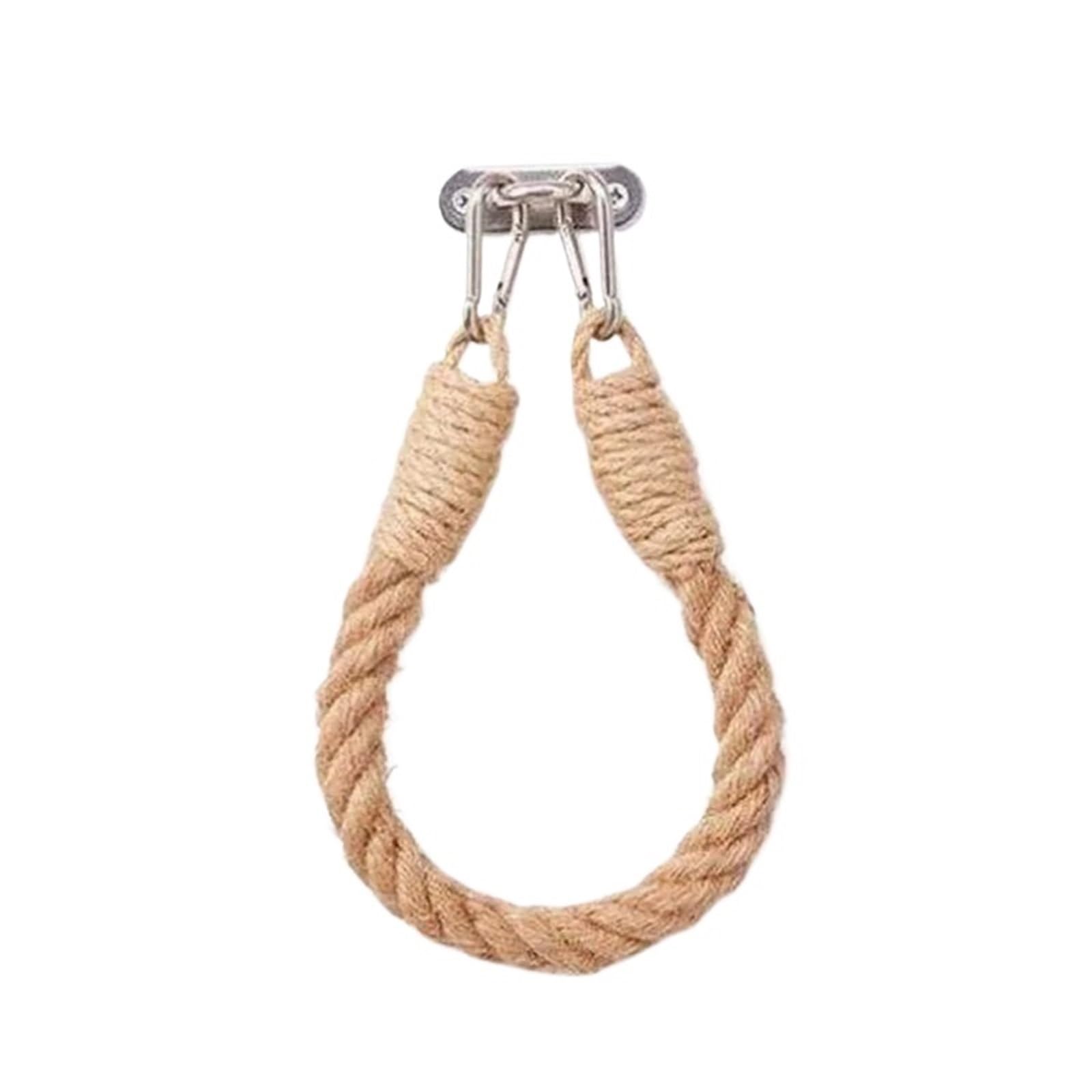 Vintage Hemp Rope Toilet Paper Holder - Rustic Jute Towel Holder for Stylish Bathroom Decor