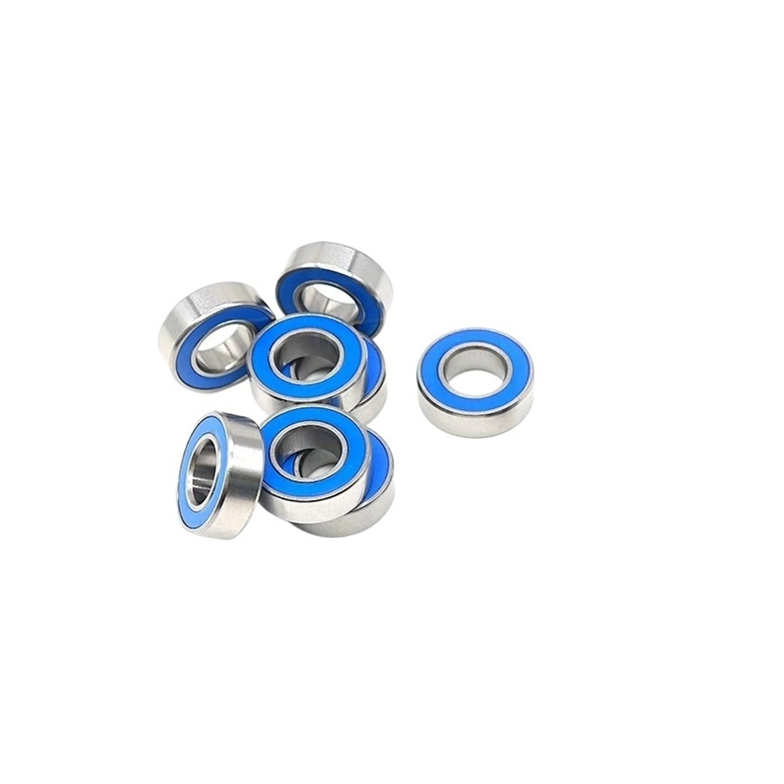 10 szt. łożysk 688RS 8x16x5 mm ABEC-7 D RC Car Truck łożyska kulkowe niebieskie uszczelnione gumą 6700 6701 686 695 696 6800 698(MR137RS 7X13X4)