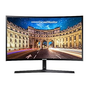 Samsung Curved Monitor C24F396FHR, 24 Zoll, VA-Panel, Full HD-Auflösung, AMD Freesync, Reaktionszeit 4 ms, Krümmung…