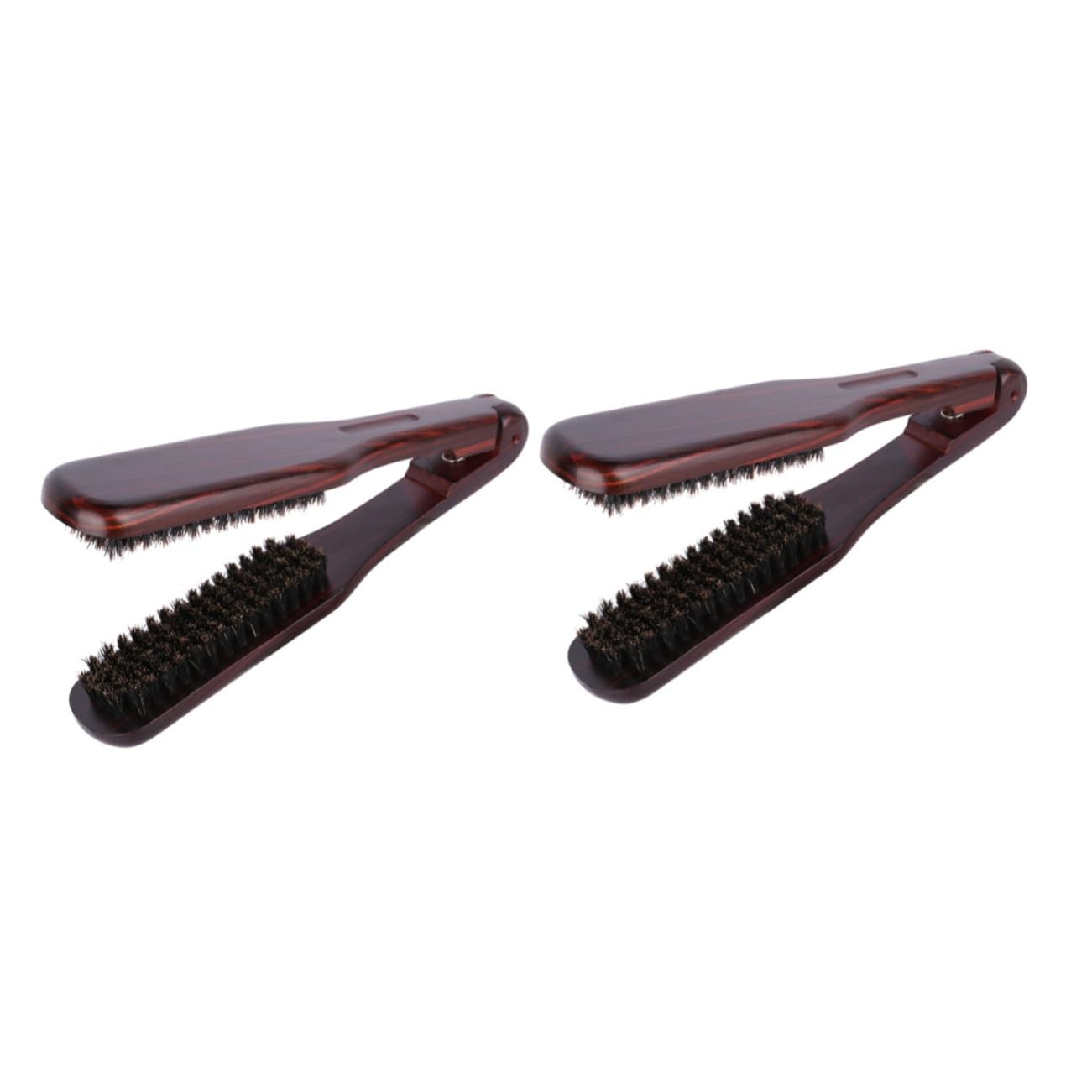 FRCOLOR 2 Piezas Peine alisador de férula peine de peinado cepillo de pelo de pinza cepillo curly rizos cepillo rizos peines para hombres plancha de pelo herramienta de peluquería plegable