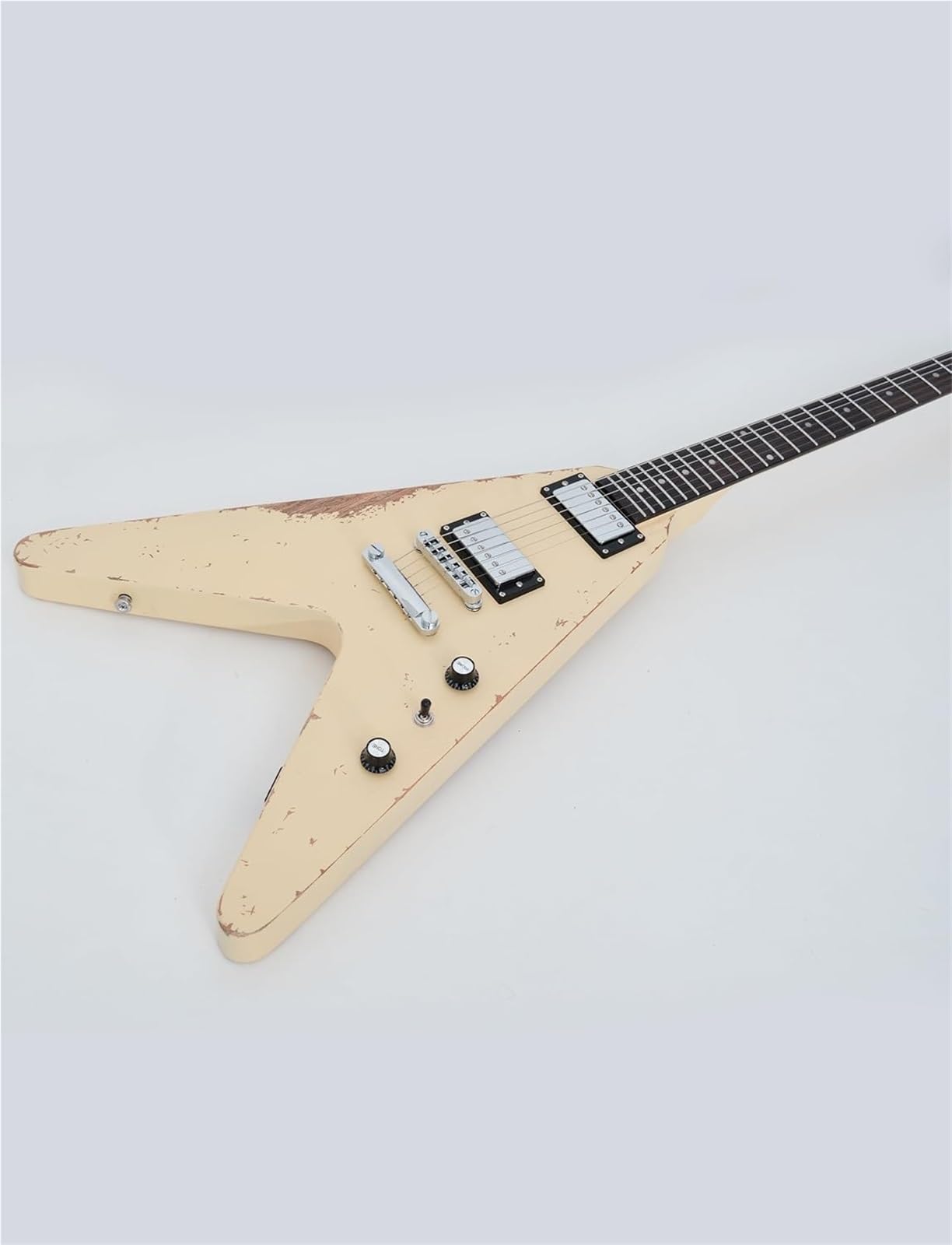 Gitara Elektryczna Profesjonalna Gitara Elektryczna Dla Dorosłych Korpus Mahoniowy Sześciostrunowa Vintage Heavy Metal