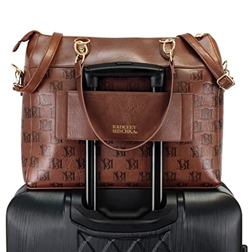 Image of Badgley Mischka Madalyn Vegan Leather Travel Tote Weekender Bag