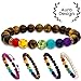Produktbild Aura Design 7 Chakra Perlenarmband für Damen und Herren - edle Naturperlen - Yoga Armband - Meditation - Buddha Armband - Stein Armband - Gelbes Tigerauge - [19,5 cm Umfang] & [8 mm Perlen]