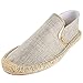 Kentti Flache Herren-Espadrilles aus Segeltuch, Beige (beige), 38.5/39 EU